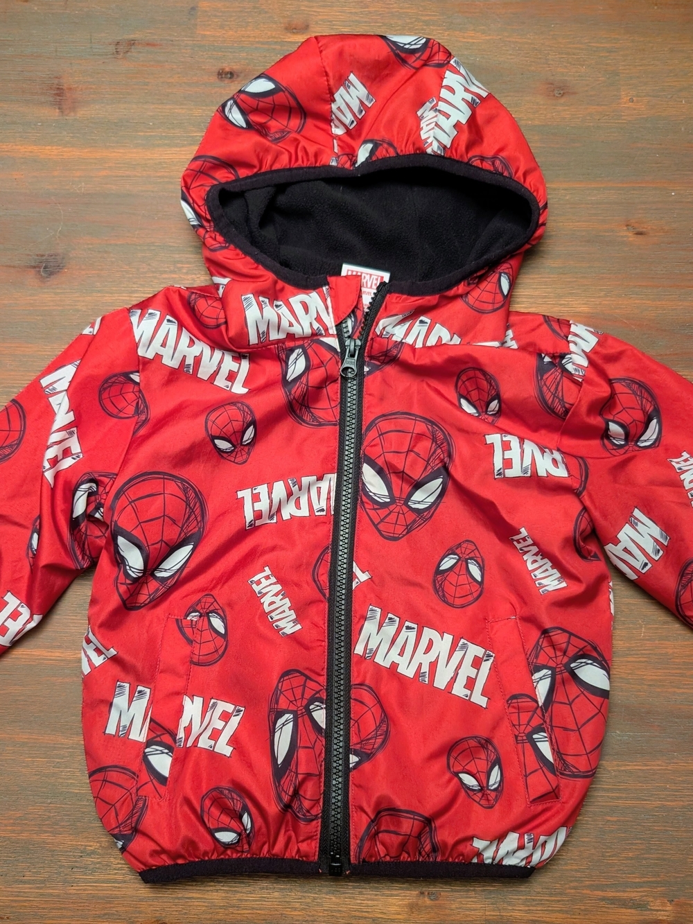 Marvel Spider-Man Red Kids Hooded Jacket
